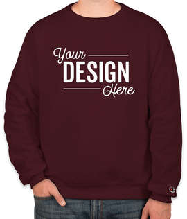 Champion Powerblend Crewneck Sweatshirt - Color: Maroon