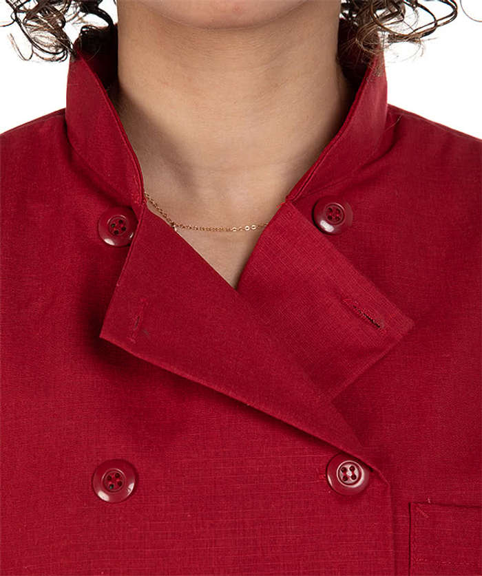 Red Kap Women's MIMIX Short Sleeve Chef Coat