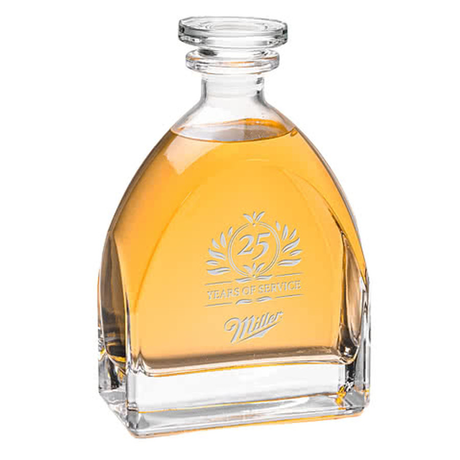 Laser Etched 25 oz. Dutton Decanter with Lid in Clear