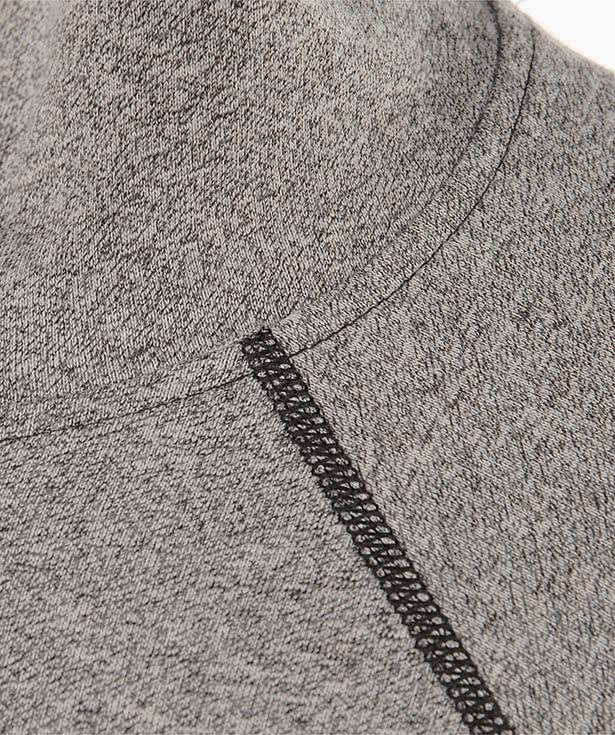 Next Level Hooded Melange Long Sleeve T-shirt
