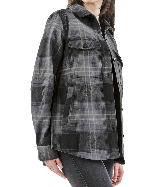 Stormtech Women's Highland Recycled Plaid Shirt Jacket