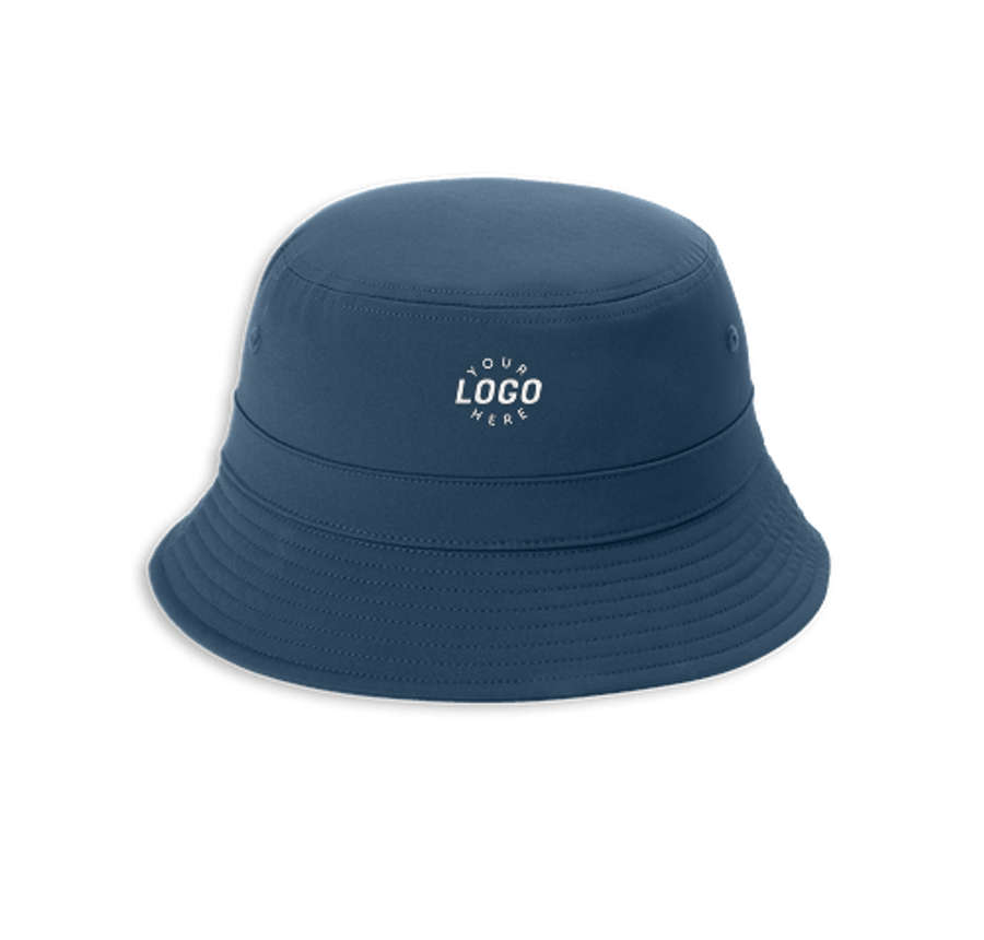 Port Authority Classic Poly Bucket Hat in River Blue Navy