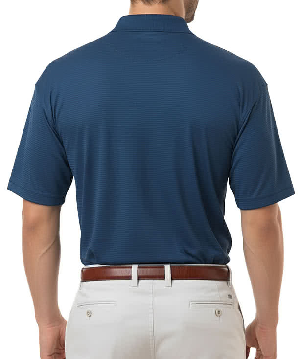 lue Generation BLU-X-DRI Tonal Stripe Performance Polo - Printed