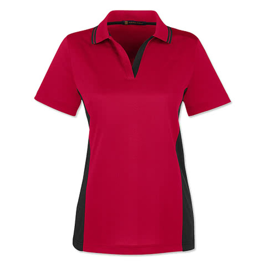 Harriton Women's Flash Snag Protection Colorblock Performance Polo - Printed