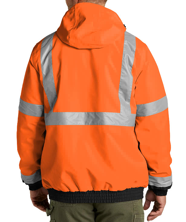 CornerStone Class 3 Insulated Safety Bomber Jacket - Embroidered