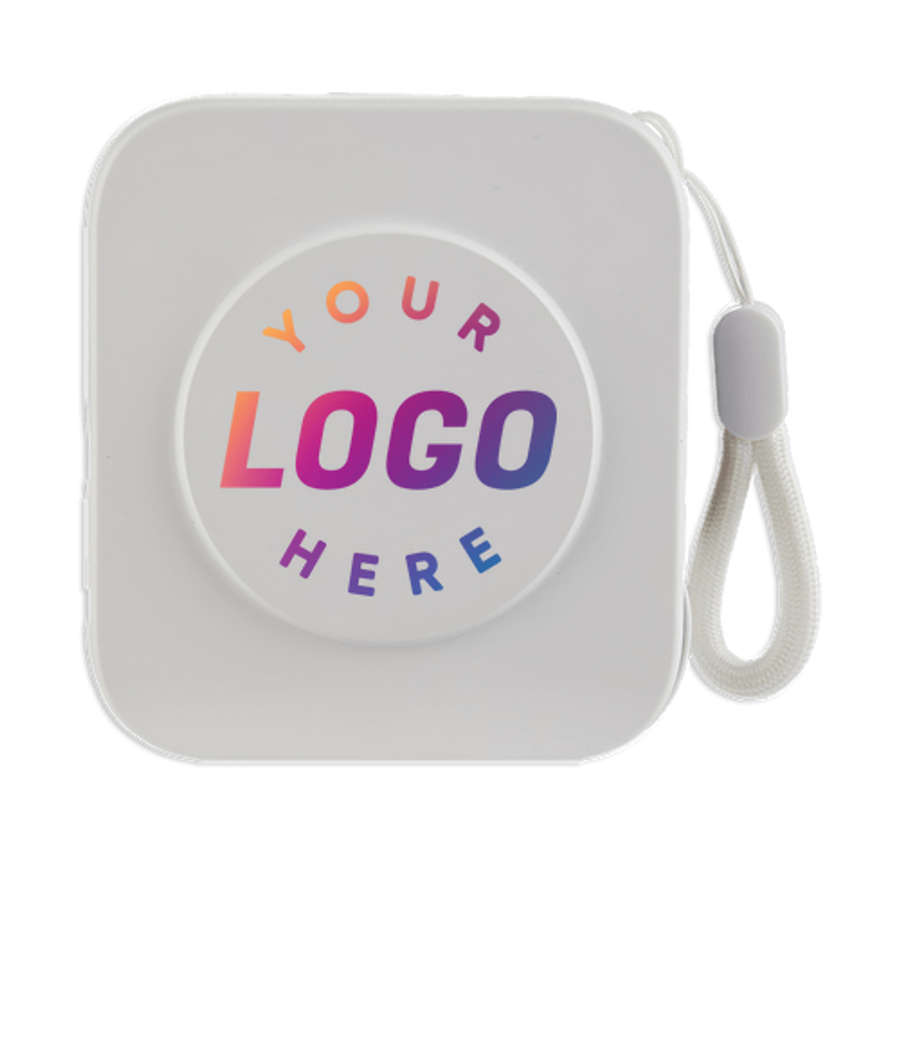 10,000 mAh MagClick UL Listed Power Bank with Wall Plug in White
