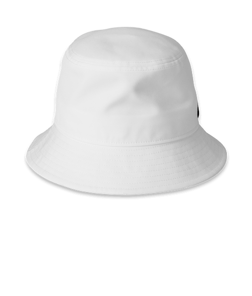 Nike Swoosh Organic Bucket Hat - Embroidered in White
