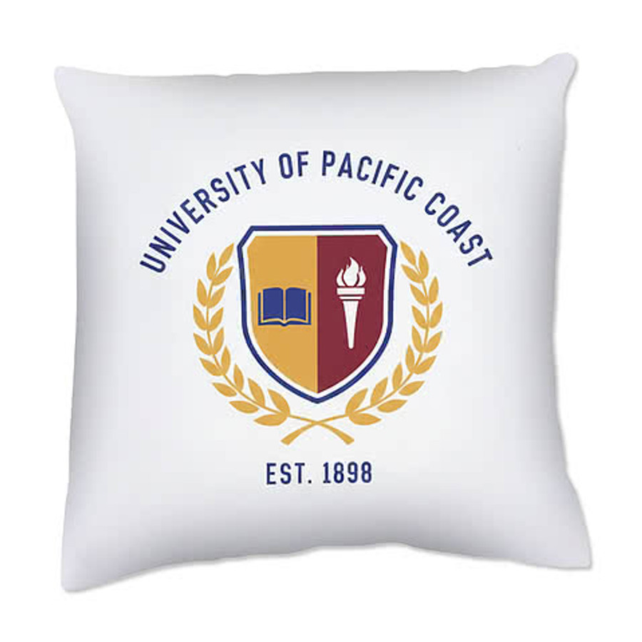 Full Color 16" x 16" Single-Sided Throw Pillow in White