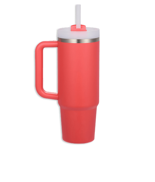 Stanley 30 oz. Quencher H2.0 FlowState Tumbler in Hot Coral