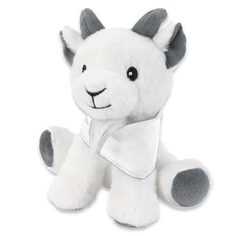 6" Little Buddy Goat Plush Animal in White 
