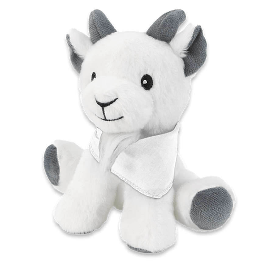 6" Little Buddy Goat Plush Animal in White