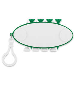 Golf Tee and Marker Tool Set Keychain - Color: Green
