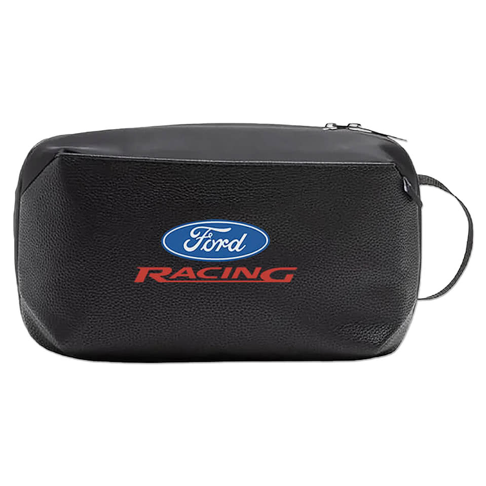 Full Color Brookstone Compact Vegan Leather Toiletry Bag
