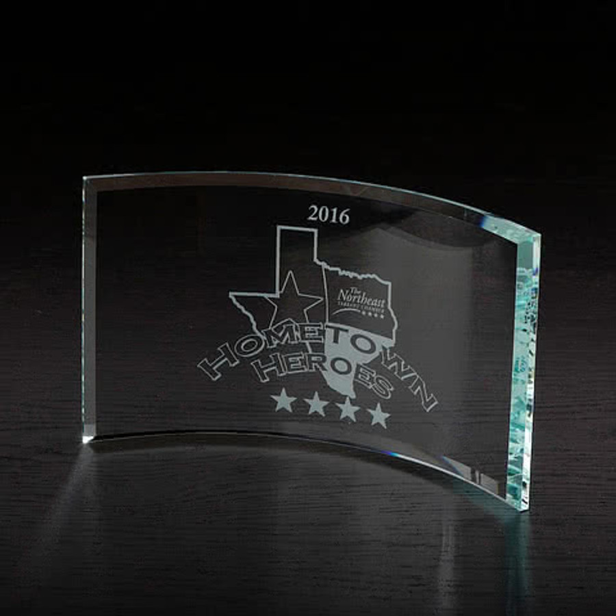Times Small Glass Award in Clear