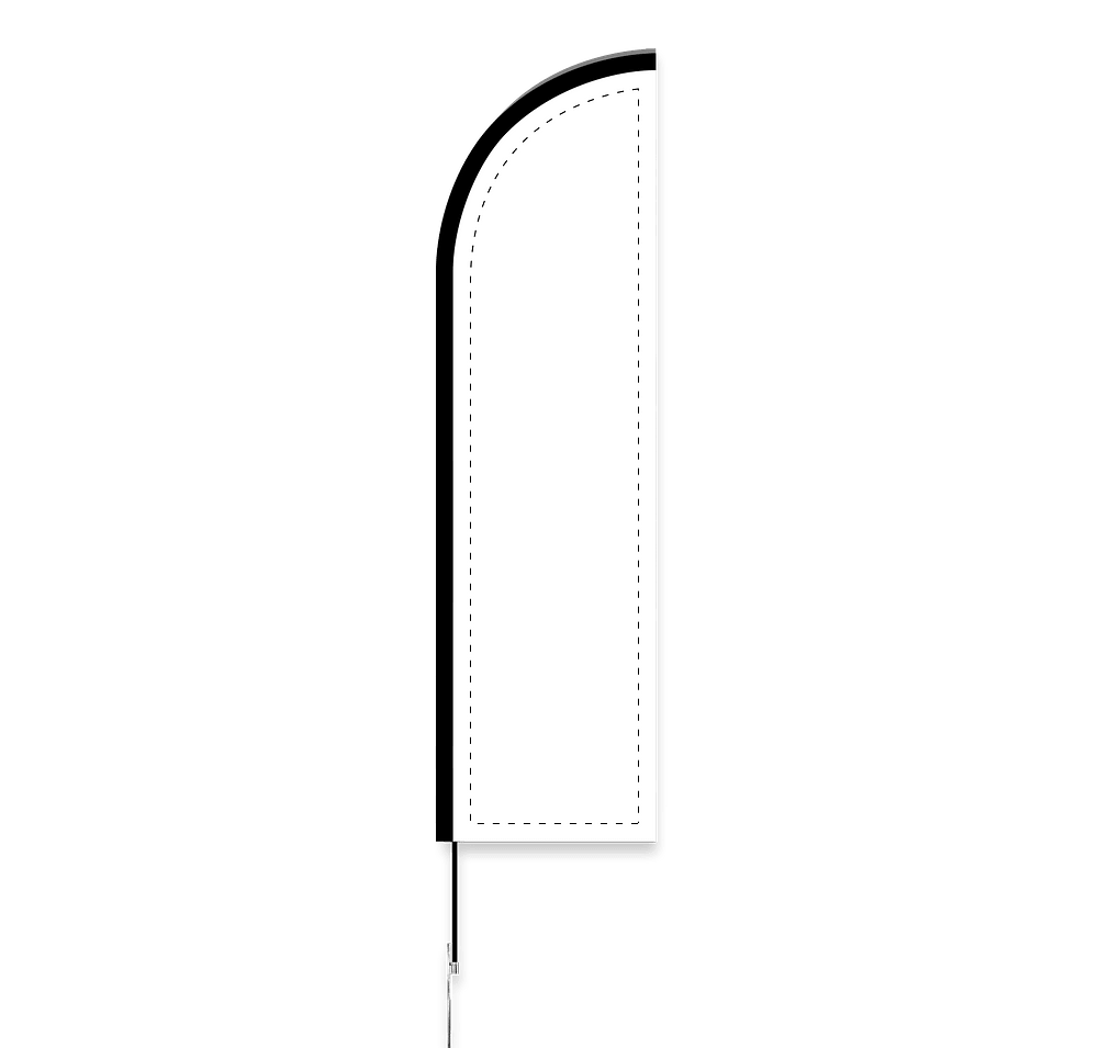 Full Color 8' Feather Flag with Ground Stake-default