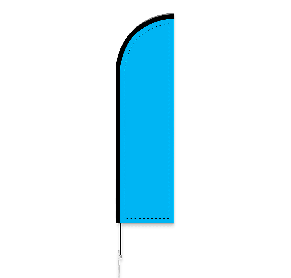 Full Color 8' Feather Flag with Ground Stake-default