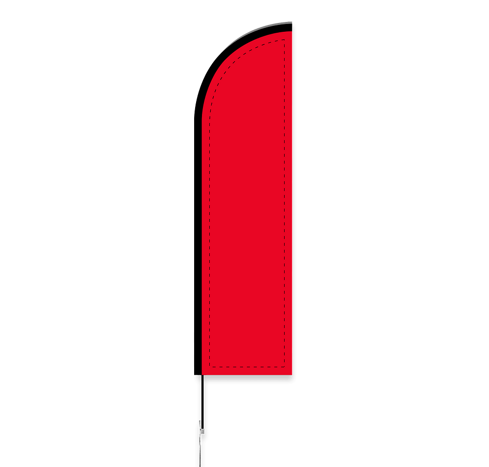 Full Color 8' Feather Flag with Ground Stake-default