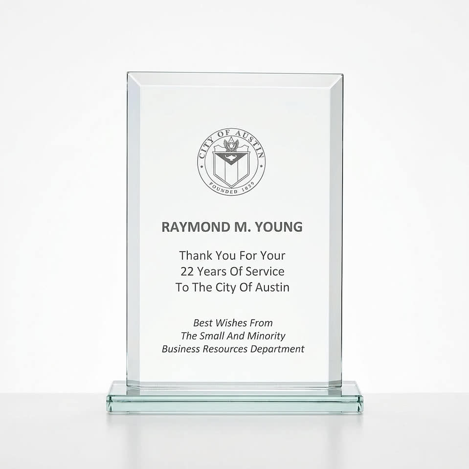 Beveled Rectangle - Medium Award