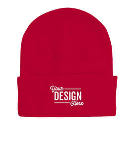Sportsman Solid Cuff Beanie - Color: Red