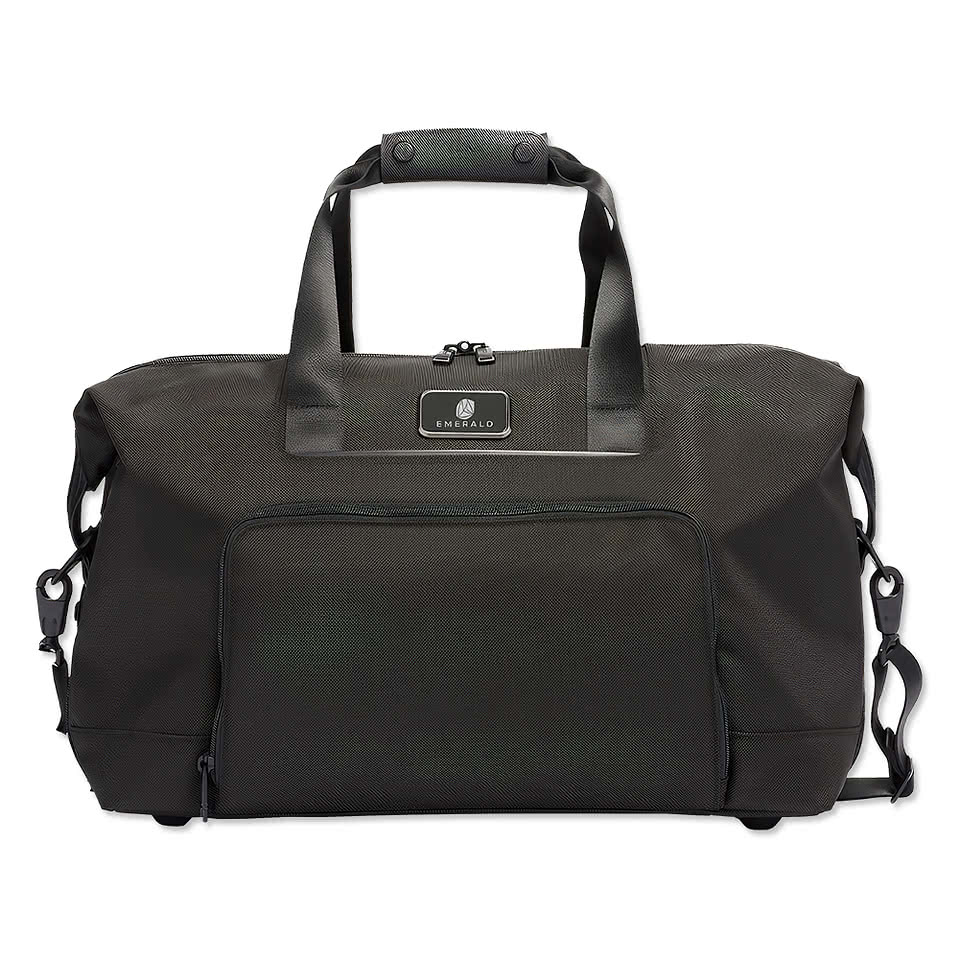 Laser Engraved Tumi Alpha Double Expandable Travel Satchel