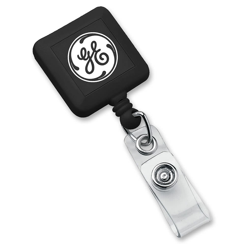 Square Retractable Badge Holder