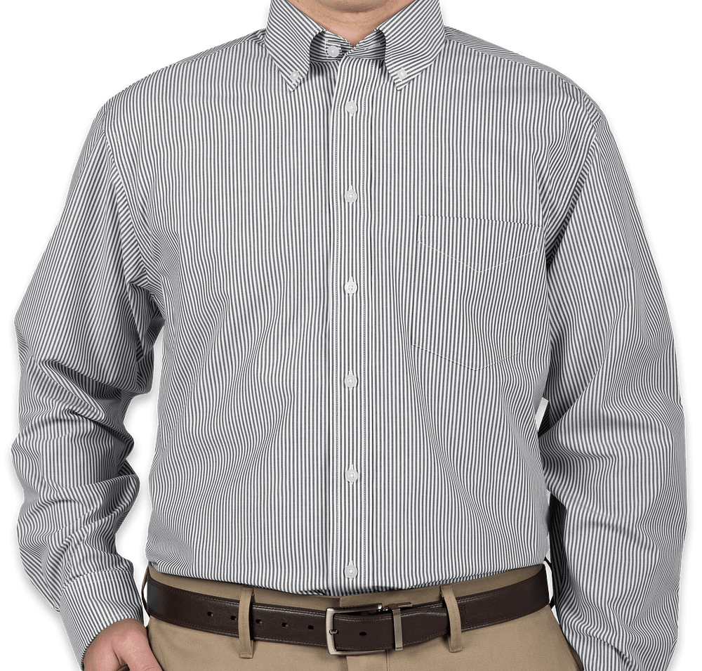 Devon & Jones Banker Stripe Dress Shirt-default