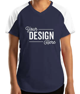 Augusta Women's Cutter Jersey - Color: Navy / White