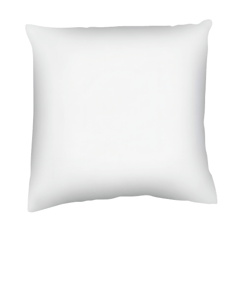 Full Color 16" x 16" Single-Sided Throw Pillow in White