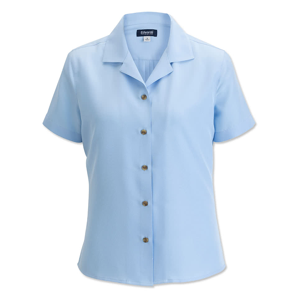Edwards Women’s UPF 40 Camp Collar Short Sleeve Shirt