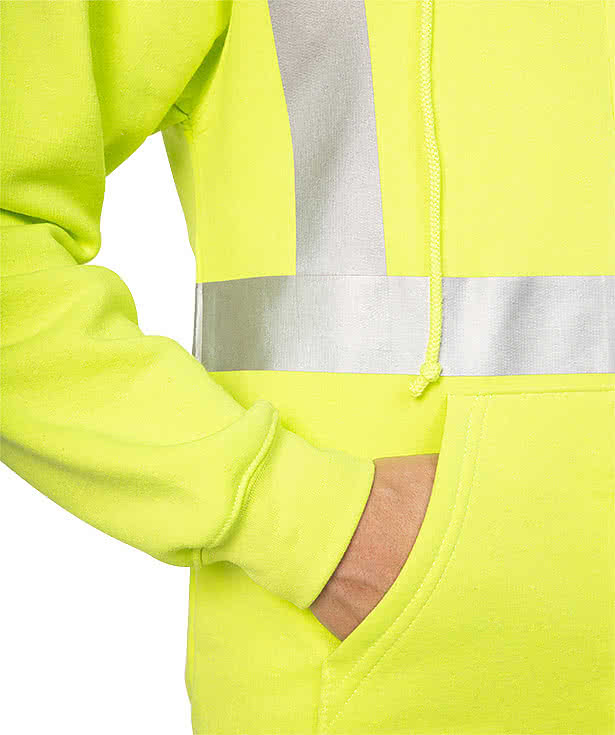 Bayside USA-Made Hi-Vis Zip Hoodie
