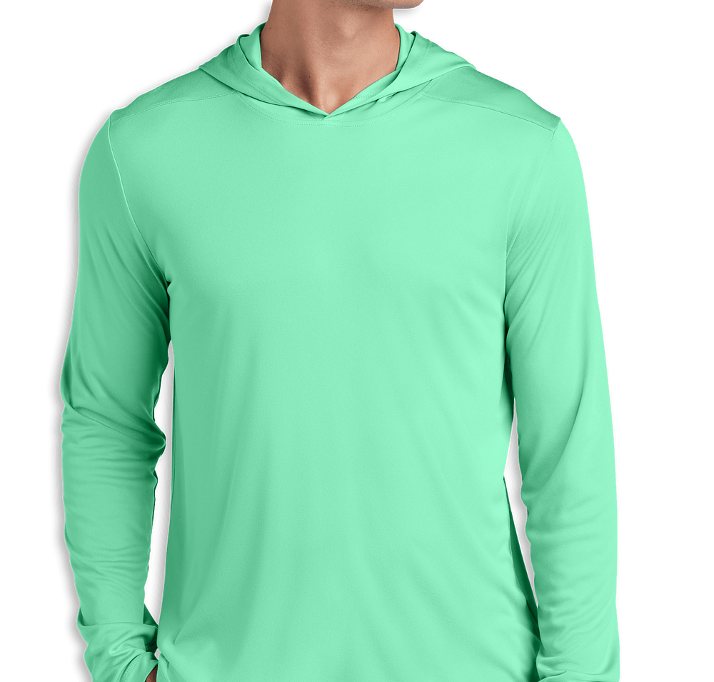 Sport-Tek UPF 50 Hooded Long Sleeve Performance Shirt-default