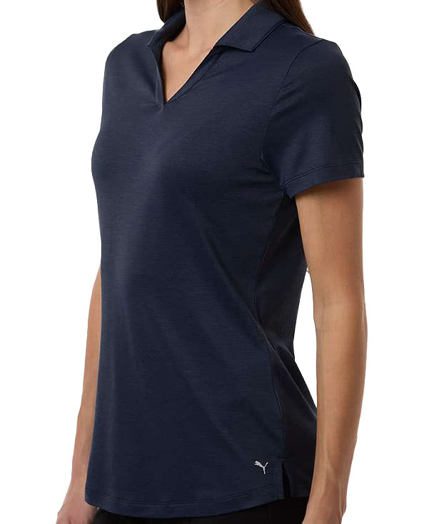 Puma Golf Women's Icon Heather Recycled Performance Polo - Printed