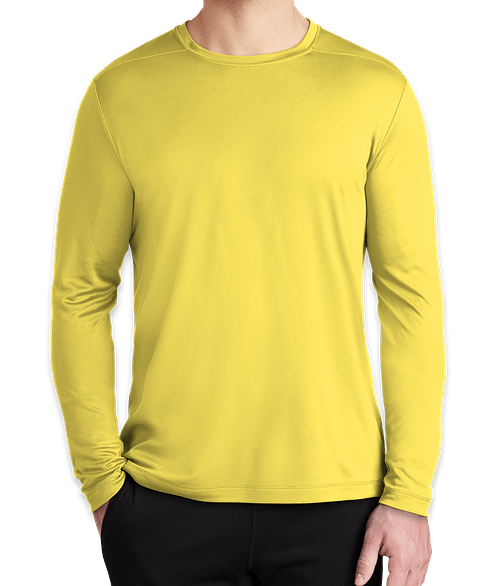 Sport-Tek UPF 50 Long Sleeve Performance Shirt in Yellow