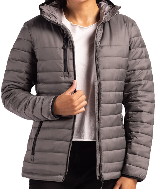 Clique by Cutter & Buck Women's Valhalla Recycled Full Zip Puffer Jacket