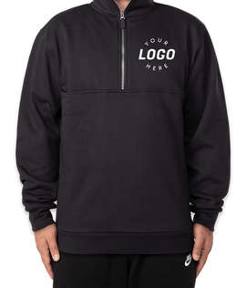 Charles River Response Heavyweight Quarter Zip Sweatshirt - Screen Printed