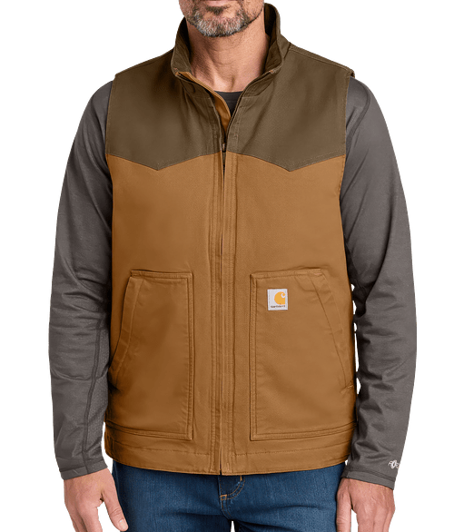 Carhartt Montana Rugged Flex Duck Vest in Carhartt Brown/Coffee