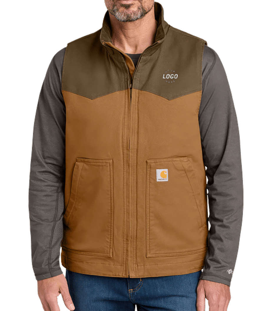 Carhartt Montana Rugged Flex Duck Vest in Carhartt Brown/Coffee