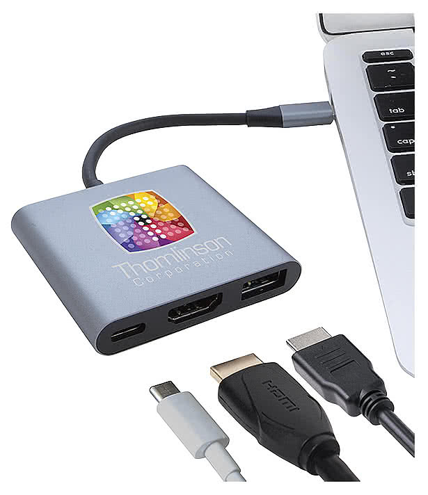 Compact 3-in-1 HDMI USB Hub