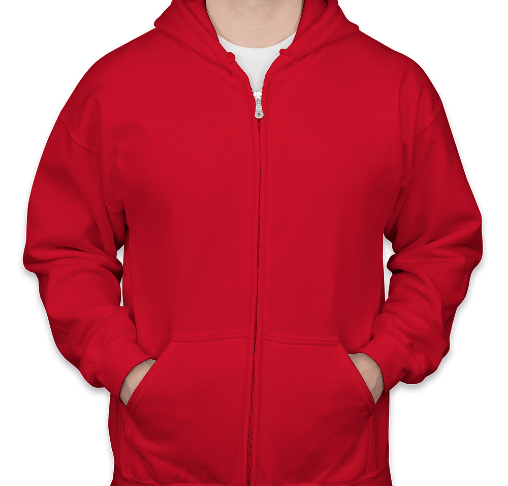Gildan Midweight 50/50 Zip Hoodie - Embroidered-default