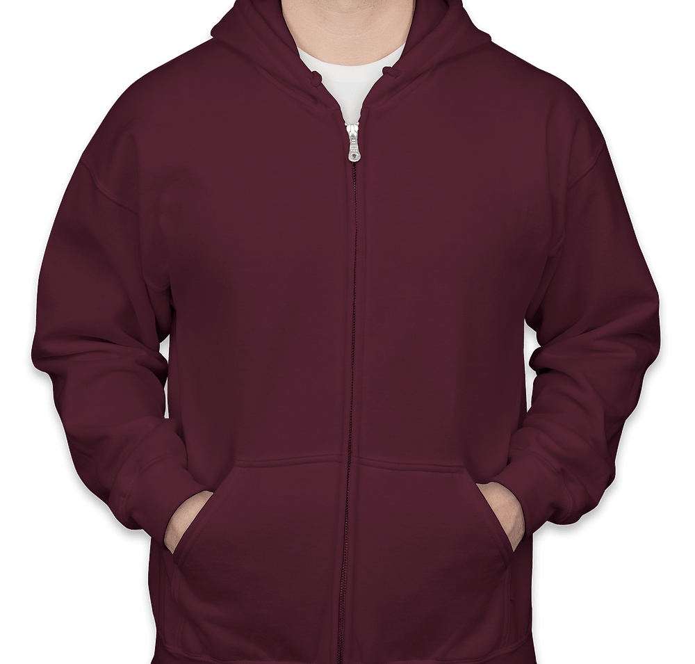 Gildan Midweight 50/50 Zip Hoodie - Embroidered-default