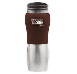 14 oz. Maui Two-Tone Stainless Steel Tumbler - Color: Brown