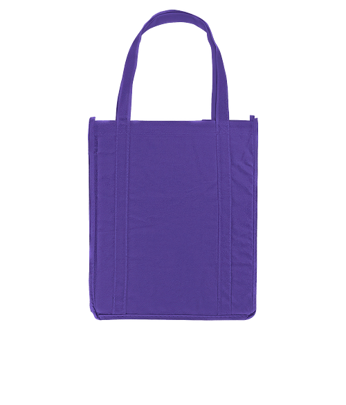 Atlas Non-Woven Grocery Tote Bag in PURPLE