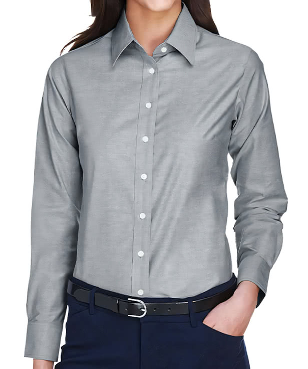 Harriton Women's Oxford Dress Shirt