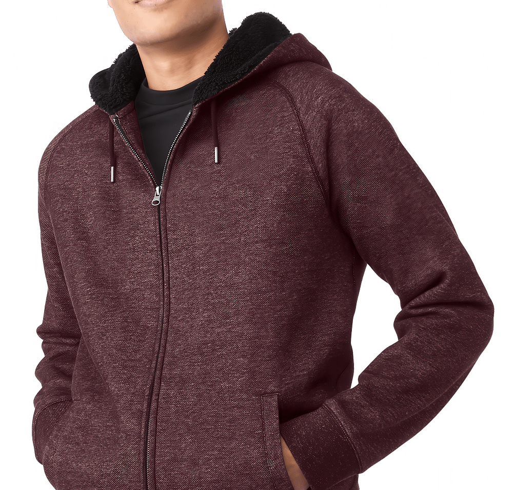 Roots Copperbay Sherpa Fleece Lined Zip Hoodie-default