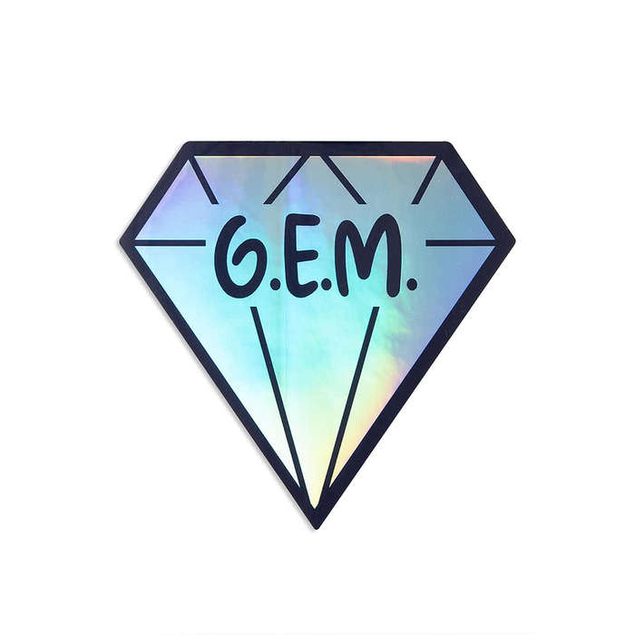 Custom Full Color Holographic 4 in. Die Cut Sticker No Border