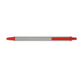 BIC Clic Stic Pen (black ink) - Color: Silver / Red