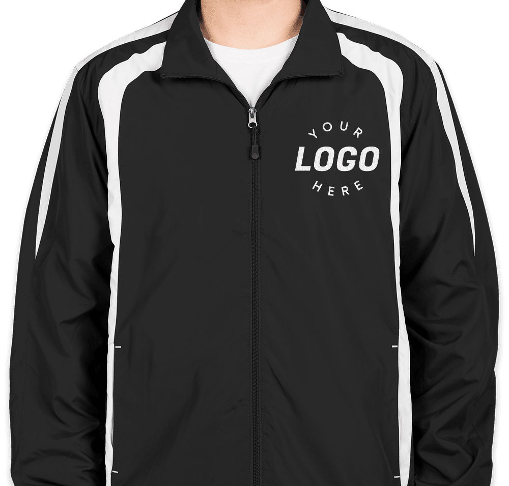 Custom Sport-Tek Full Zip Colorblock Warm-Up Jacket - Design Track Custom Sport-Tek Full Zip Colorblock Warm-Up Jacket - Design Track