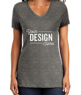 District Women's Perfect Weight V-Neck T-shirt - Color: Heathered Charcoal