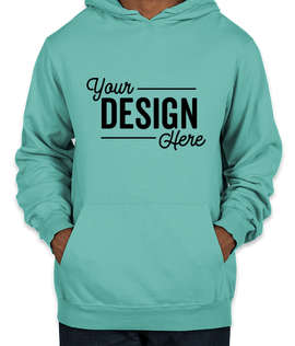 Port & Company Pigment Dyed Pullover Hoodie - Color: Tidal Wave