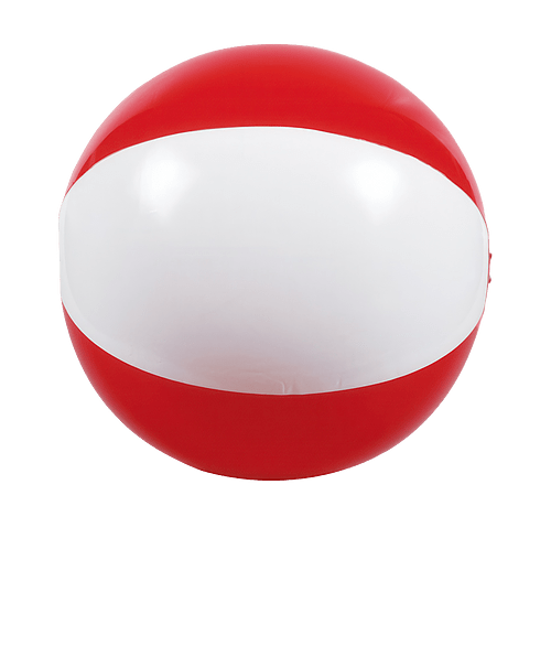 16" Two-Tone Beach Ball in RED